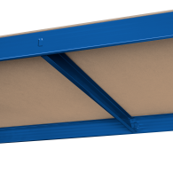 Hyllan för lagring av metall 180x90x40 blå Rebel