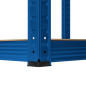 Hyllan för lagring av metall 180x90x40 blå Rebel