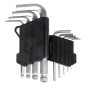 Nycklar insex korta insexnycklar set crv 9 st. amio-01041