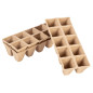 Torvplanter små (2x5 hål) 22 x 8,5 x 5,5 cm, 10 stycken