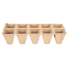 Torvplanter små (2x5 hål) 22 x 8,5 x 5,5 cm, 10 stycken | HandlaSmidigt.se