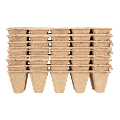 Torvplanter små (2x5 hål) 22 x 8,5 x 5,5 cm, 10 stycken | HandlaSmidigt.se