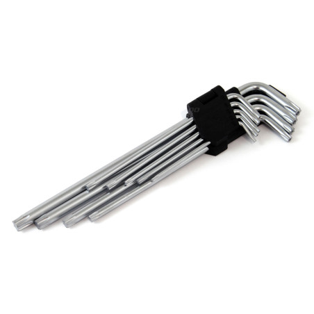 Långa Torx-nycklar 230 mm 9 st. tkl amio-01039