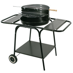 Grill med rörlig, rund design och två sidohyllor MG906. | HandlaSmidigt.se