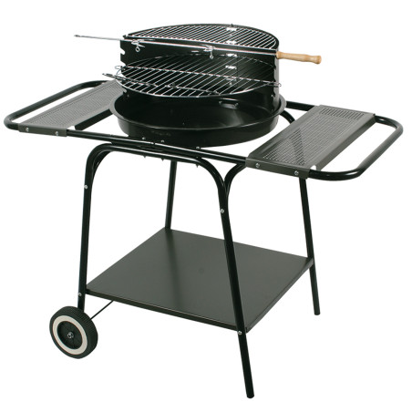 Grill med rörlig, rund design och två sidohyllor MG906. | HandlaSmidigt.se