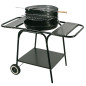 Grill med rörlig, rund design och två sidohyllor MG906.