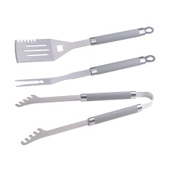 Set med grilltillbehör, 3 stycken, gummihandtag MG113 | HandlaSmidigt.se