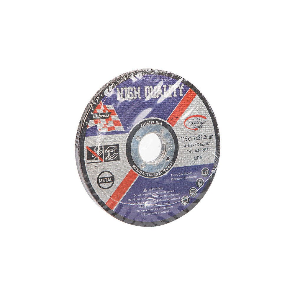 67-096- Tarcza do cięcia metalu 115x1,2mm 5sztuk