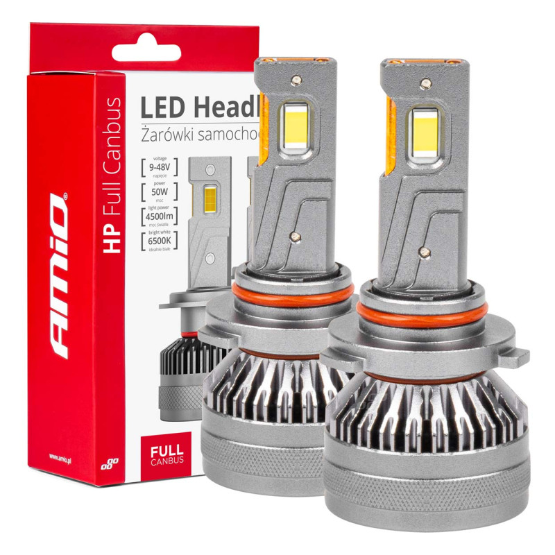 Bil LED-lampor HP Full Canbus-serien HB4 9006 6500K AMIO-03679