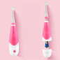 Sonic-tandborste för barn från SEAGO, rosa färg, 1xAAA 1,5V (batteri ingår ej), 4 borsthuvuden, SG-902 Pink.
