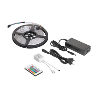 Zestaw oświetleniowy LED (sznur LED RGB, kontroler kolorów, zasilacz)