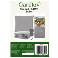 Solsegel 3x2m - grå Gardlov 23162