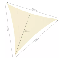 Solsegel 4x4x4 beige Gardlov 23142