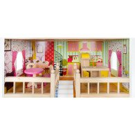 Domek drewniany dla lalek - willa D11252