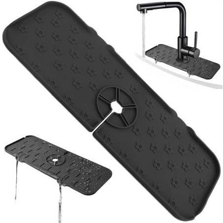 DA24A Silikonmatta avrinningsbräda för diskho svart