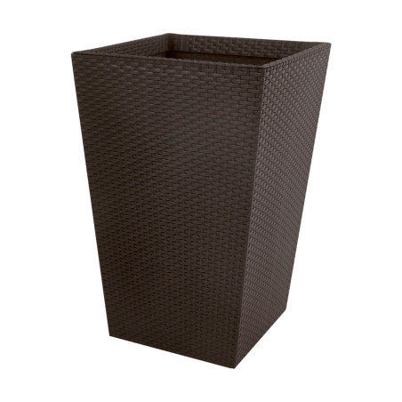 Rektangulär kruka MEDIUM RATTAN PLANTER 55,4L whiskey brown