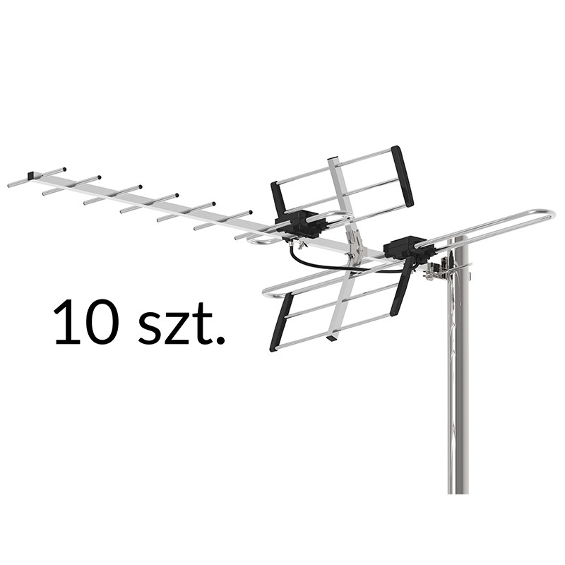 21-054- Antenn DVB-T atd31s VHF/UHF mux8 riktad passiv 10-pack