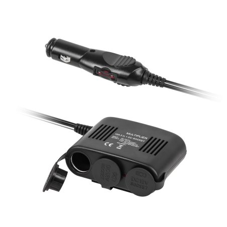 Förgreningsdosa för tändaruttag x3 med master tändaruttag