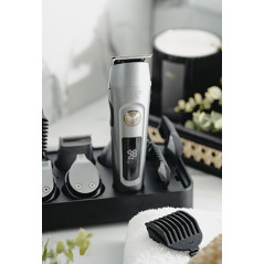 AD 2944 Trimmer - 6-i-1 vårdset med LCD-skärm och laddningsbas.