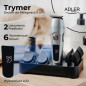 AD 2944 Trimmer - 6-i-1 vårdset med LCD-skärm och laddningsbas.