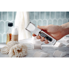 CR 2841 Hårklippare med LCD-skärm och laddningsställ