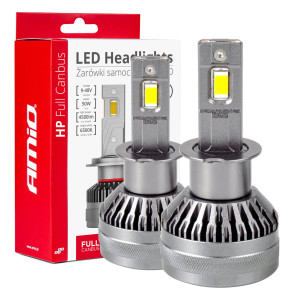 Bil LED-lampor HP Full Canbus-serien H3 12V 24V 6500K AMIO-03672