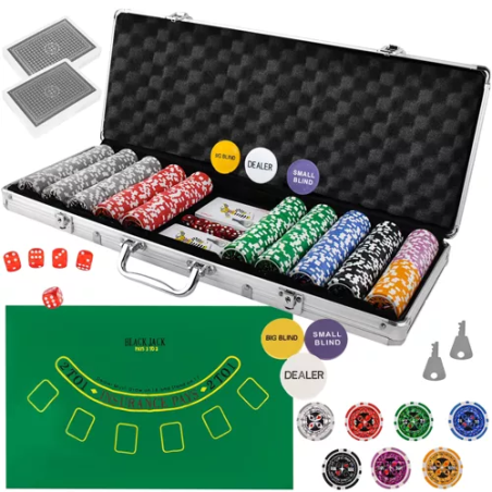Poker - set med 500 marker i en HQ 23529-väska