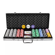 Poker - set med 500 marker i en HQ 23529-väska