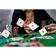 Poker - set med 500 marker i en HQ 23529-väska
