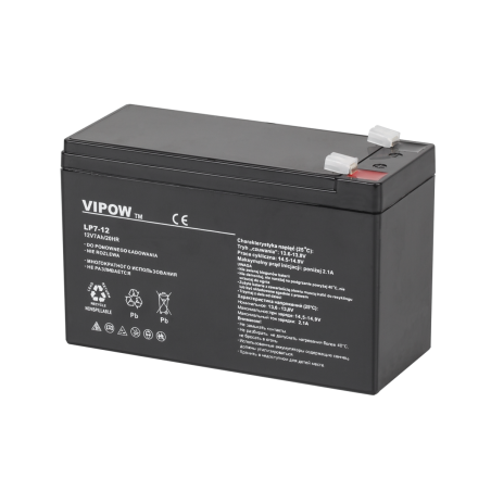 Gelbatteri VIPOW 12V 7.0Ah | HandlaSmidigt.se