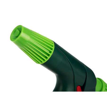 Spridare med justerbar pistolgrep