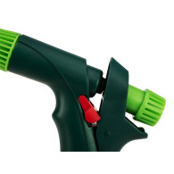 Spridare med justerbar pistolgrep
