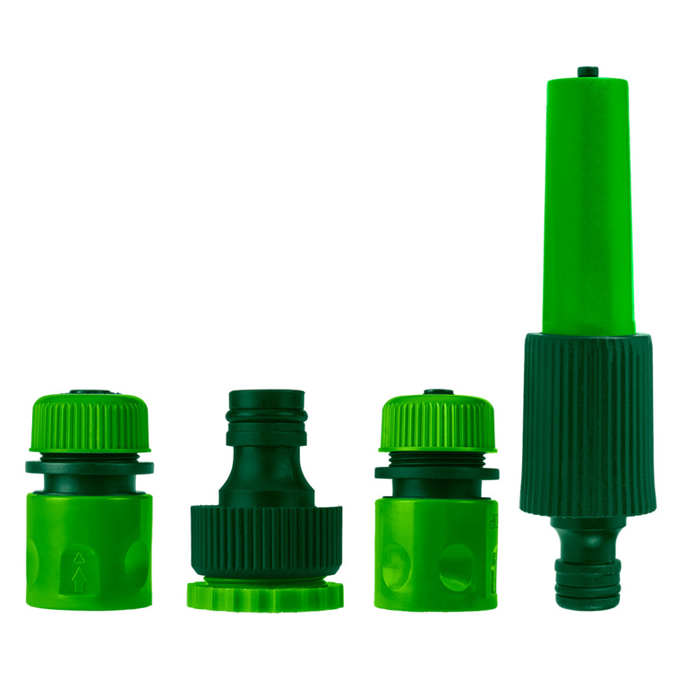 Ett set med enkel sprinkler, kopplingar och anslutning till kran 1/2''-3/4''. Ett set med enkel sprinkler, kopplingar och anslutning till kran 1/2''-3/4''.