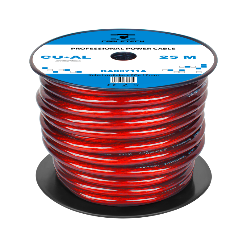 Bilens kabel 2Ga OD12mm CU+AL