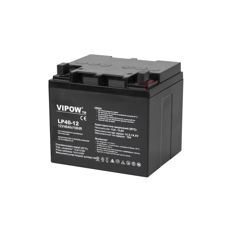 Gelbatteri VIPOW 12V 40Ah