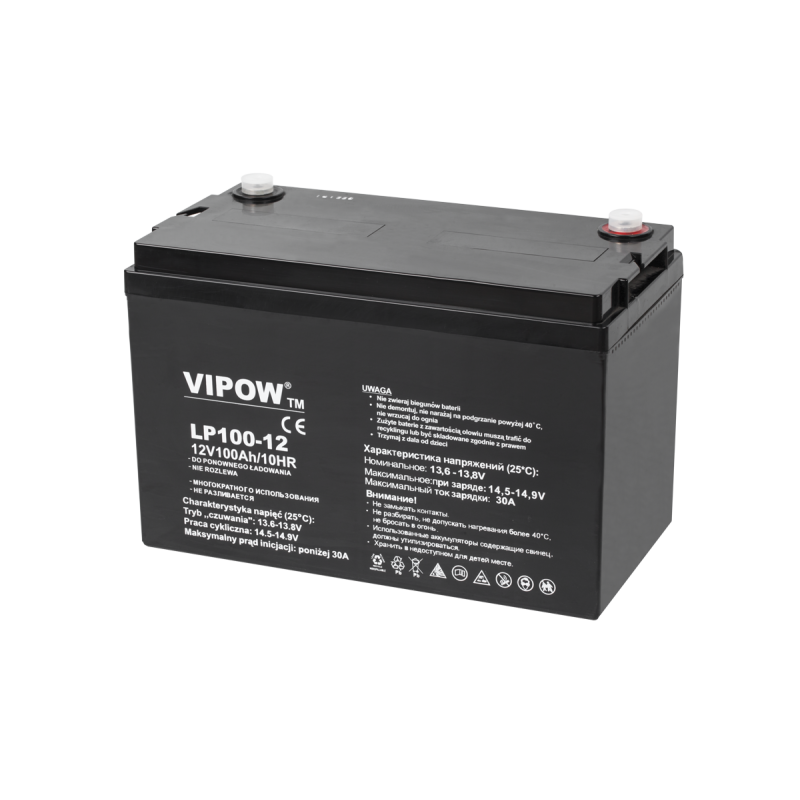 Gelbatteri VIPOW 12V 100Ah