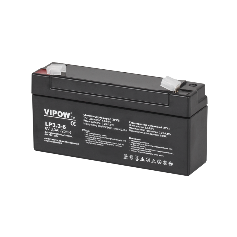 Gelbatteri VIPOW 6V 3.3Ah