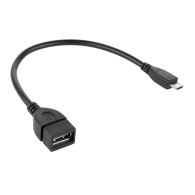 USB-kabel A-hona till micro USB-hane 15 cm OTG