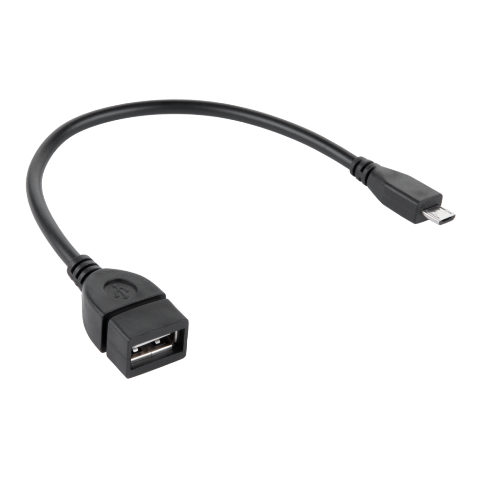 USB-kabel A-hona till micro USB-hane 15 cm OTG