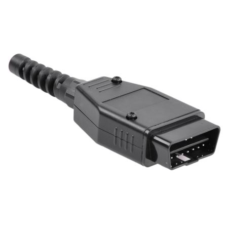 OBD II-kontakt till en platta på 66,5 x 40 mm.