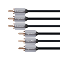 Kabel 3RCA-3RCA komponent 1,8m Kruger&Matz

Let me know if you need help with anything else!