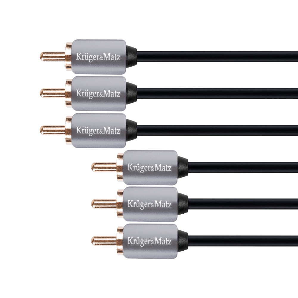 Kabel 3RCA-3RCA component 1.8m Kruger&Matz Kabel 3RCA-3RCA component 1.8m Kruger&Matz