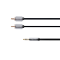 Kabel kontakt jack 3,5 - 2RCA stereo 3,0m Kruger&Matz