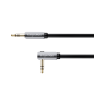 Kabel vinklad kontakt - rak kontakt jack 3.5 stereo 1.0m Kruger&Matz