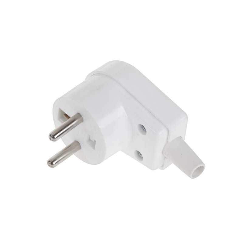 Vinklad jordad vit kontakt WT-20S