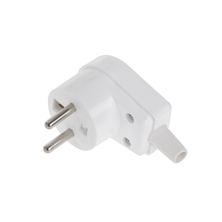 Vinklad jordad vit kontakt WT-20S