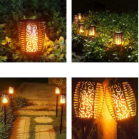 Lampa ogrodowa solarna - pochodnia 23559