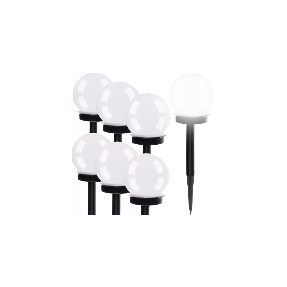 Solcellsträdgårdslampa - kula set 6 st. 23562