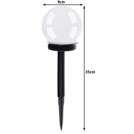 Solcellsträdgårdslampa - kula set 6 st. 23562
