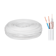 Koaxialkabel YWDXek 75-0.59/3.7 K-60 + 2x0,5mm 100m
